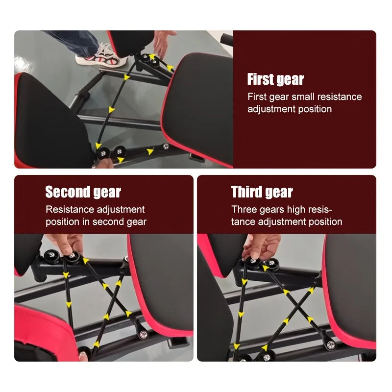 Home Gym Glute Abduction Machine - A Leg and Thigh Exercise equipment for Shaping the Outer Thighs. Adjustable Resistance, Suitable for Female Glute Exercises. Leg Abduction Machine, Glute Exercise Device. Comes with 2 Resist