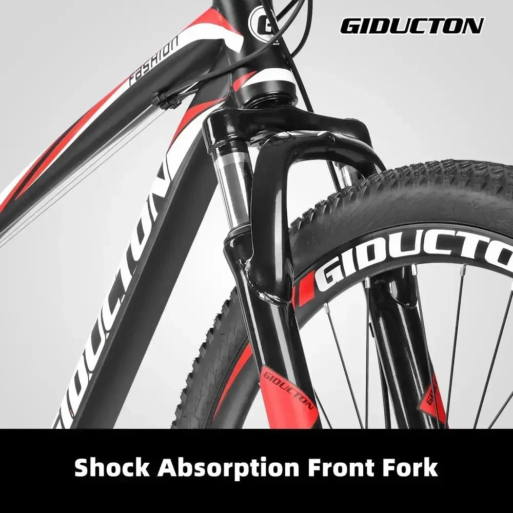 21-Speed 27.5 Inch Mountain Bike with Dual Disc Brakes and Front Suspension