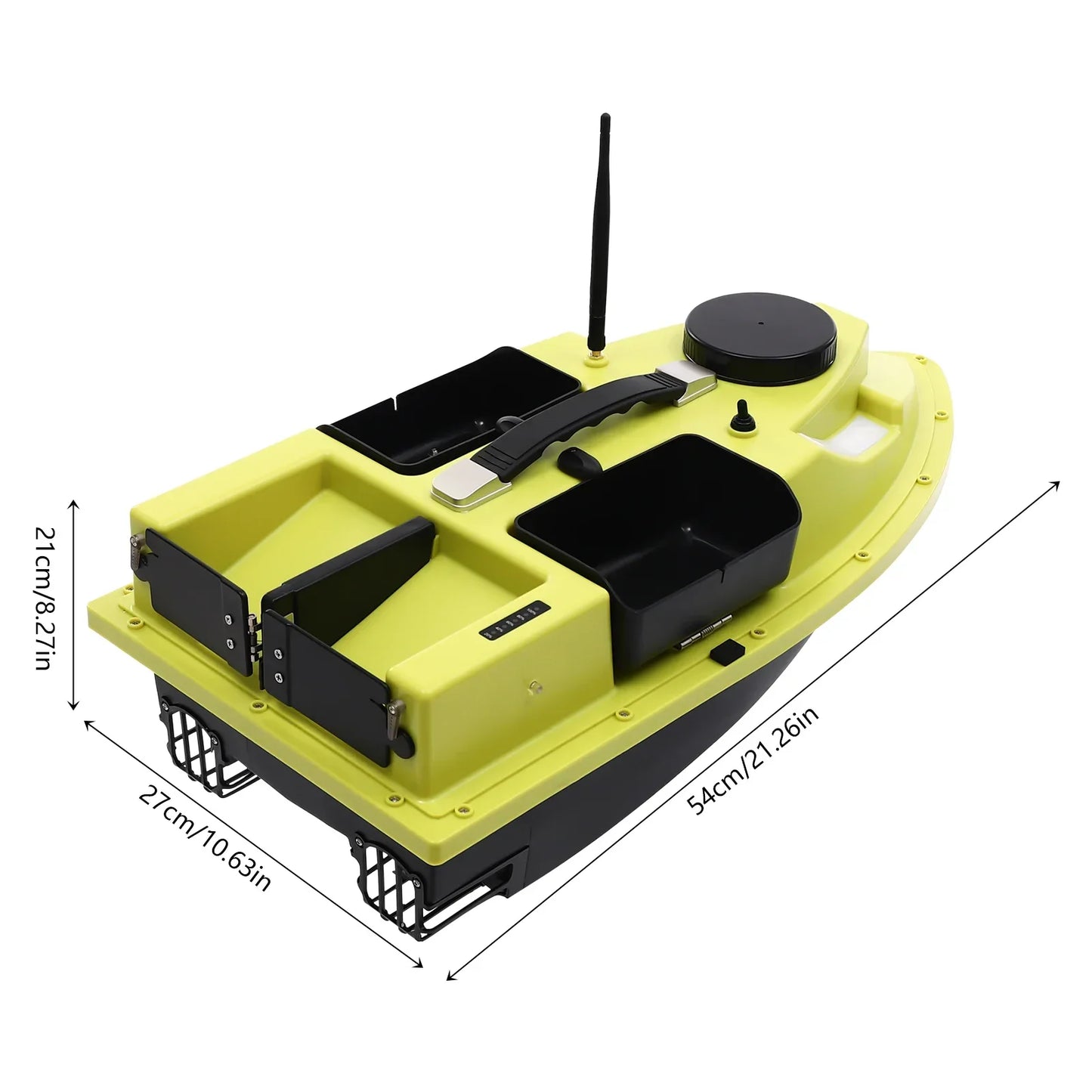 500m/1640.42ft Long-Distance Control 5200mAh RC Bait Boat, Surf Fishing Bait Boat 4.4LBS Loading Capacity，for Lake/Ocean Angling