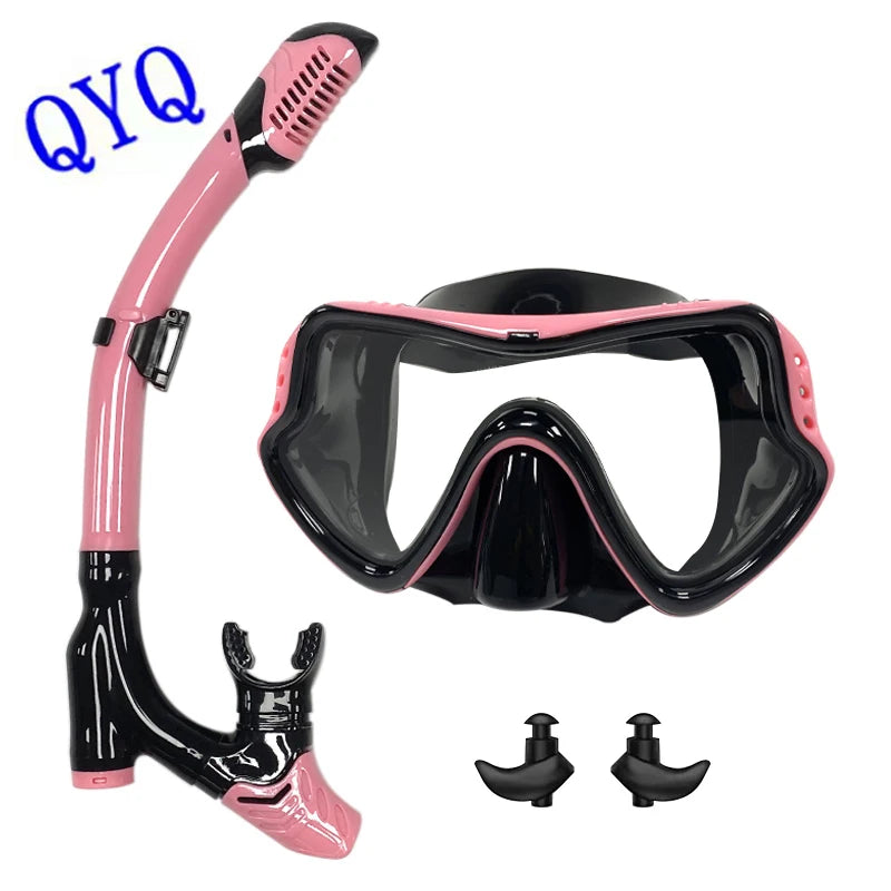 Diving mask Professional Snorkel Diving Mask and Snorkels Goggles Glasses Diving Swimming Easy Breath Tube Set Snorkel Mask