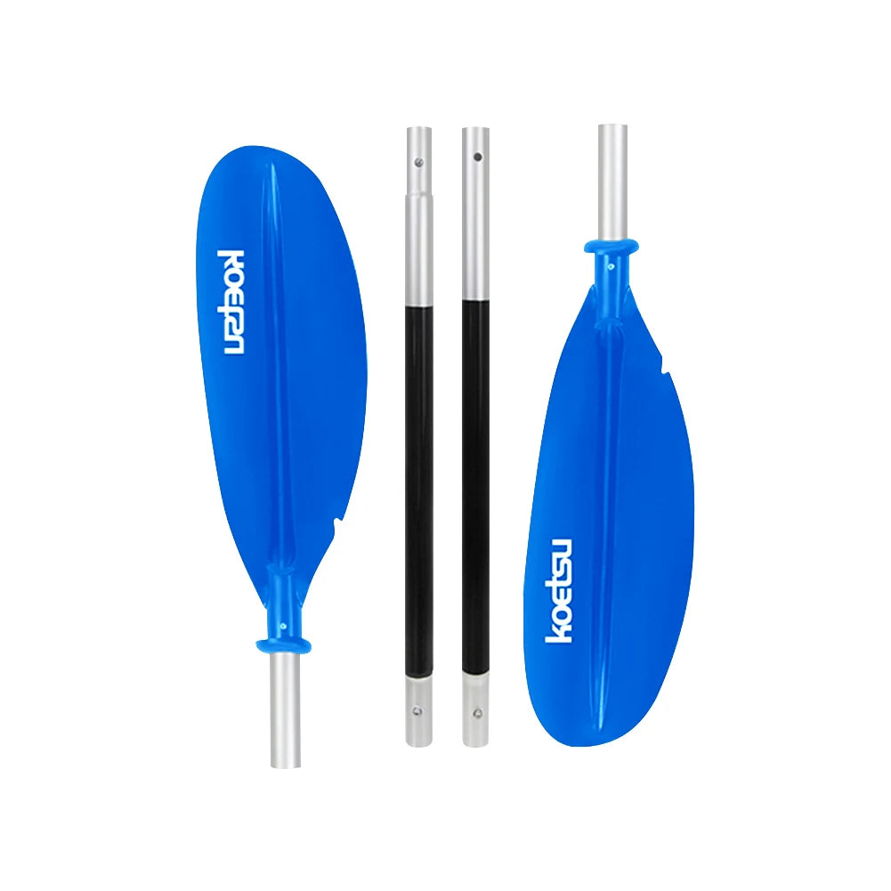 4-Piece Two Way Paddle Adjustable Floating Kayak Paddle Aluminium Alloy Stand Up Paddleboard Paddles for Outdoor Water Sports