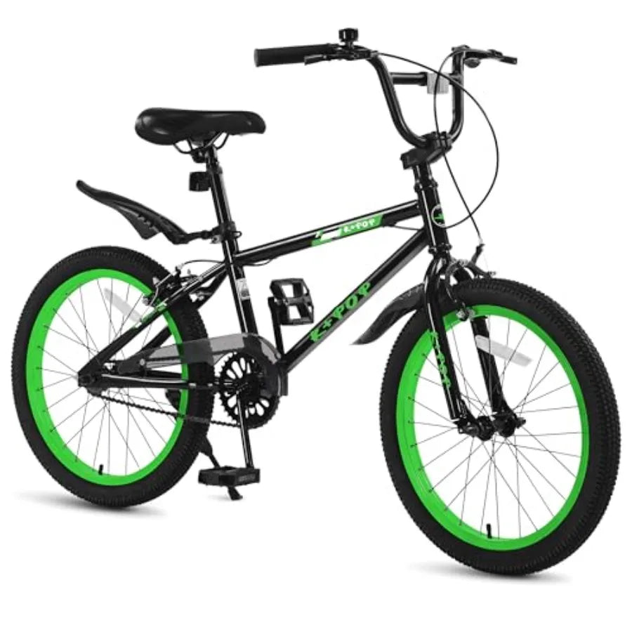 20/'Bike for Boys Aged 6-14, Freestyle BMX-Style Boys Bike for,Lightweight Kid Bicycle Beginner Level Rider with Adjustable Sea
