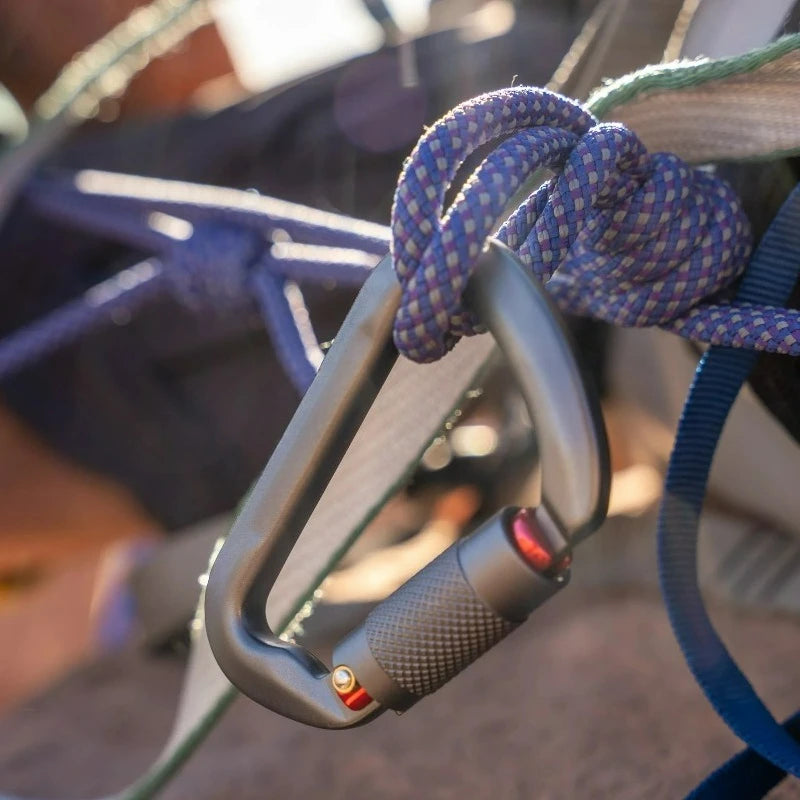 25kN Climbing Carabiners, 2 pack, Auto Locking, 7075 Aluminum, Lightweight