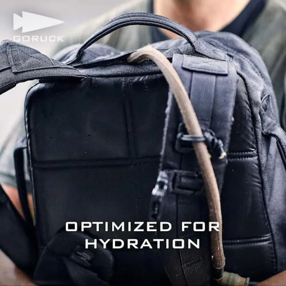 GORUCK Rucker 4.0 20L Black - Enhanced Rucking Backpack for Military Training with Ruck Plate Pocket and Padded Straps