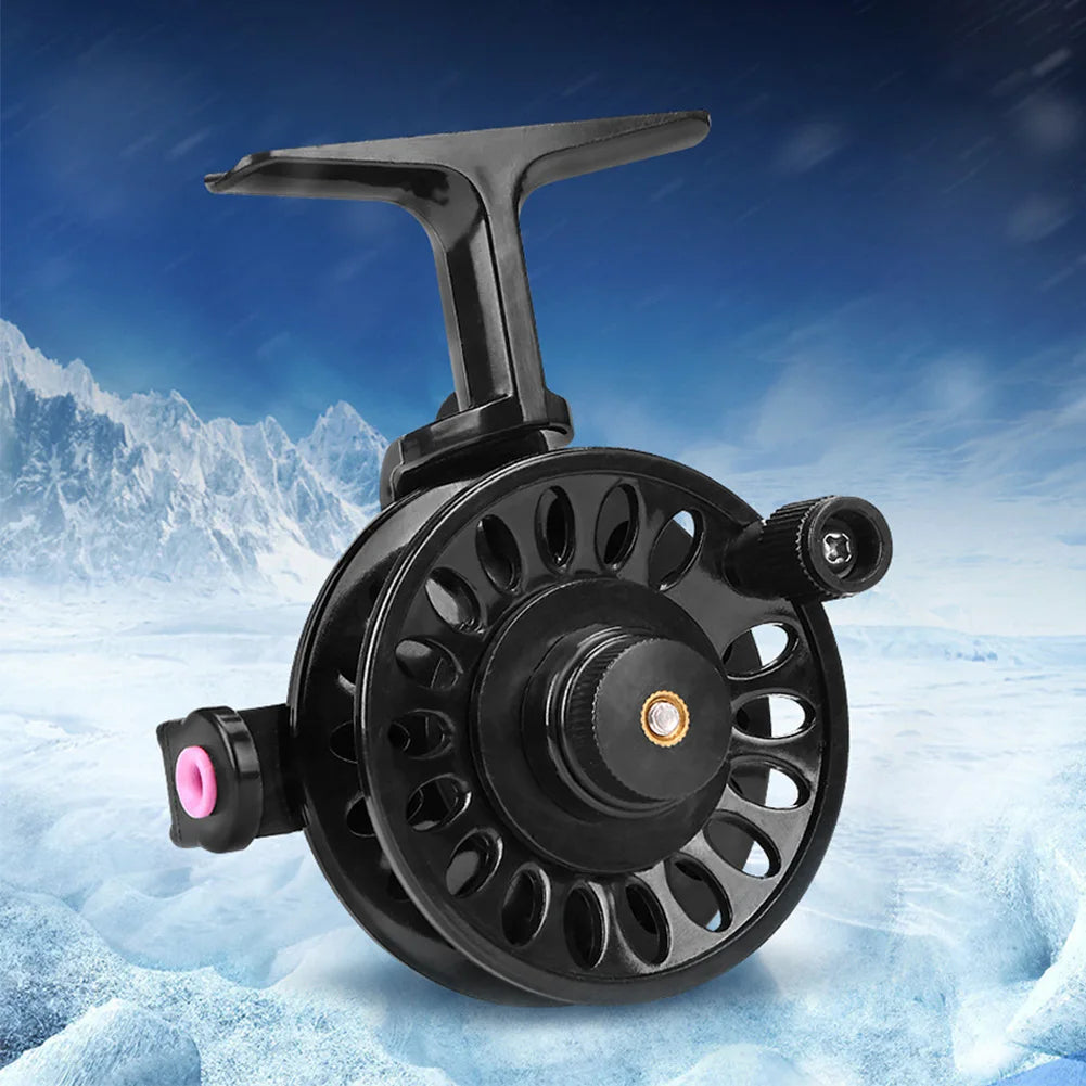 Ice Fishing Reel ABS Lightweight Fishing Wheel Fly Wheel Fly Fishing Reel for Trout Pike Fishing Accessories