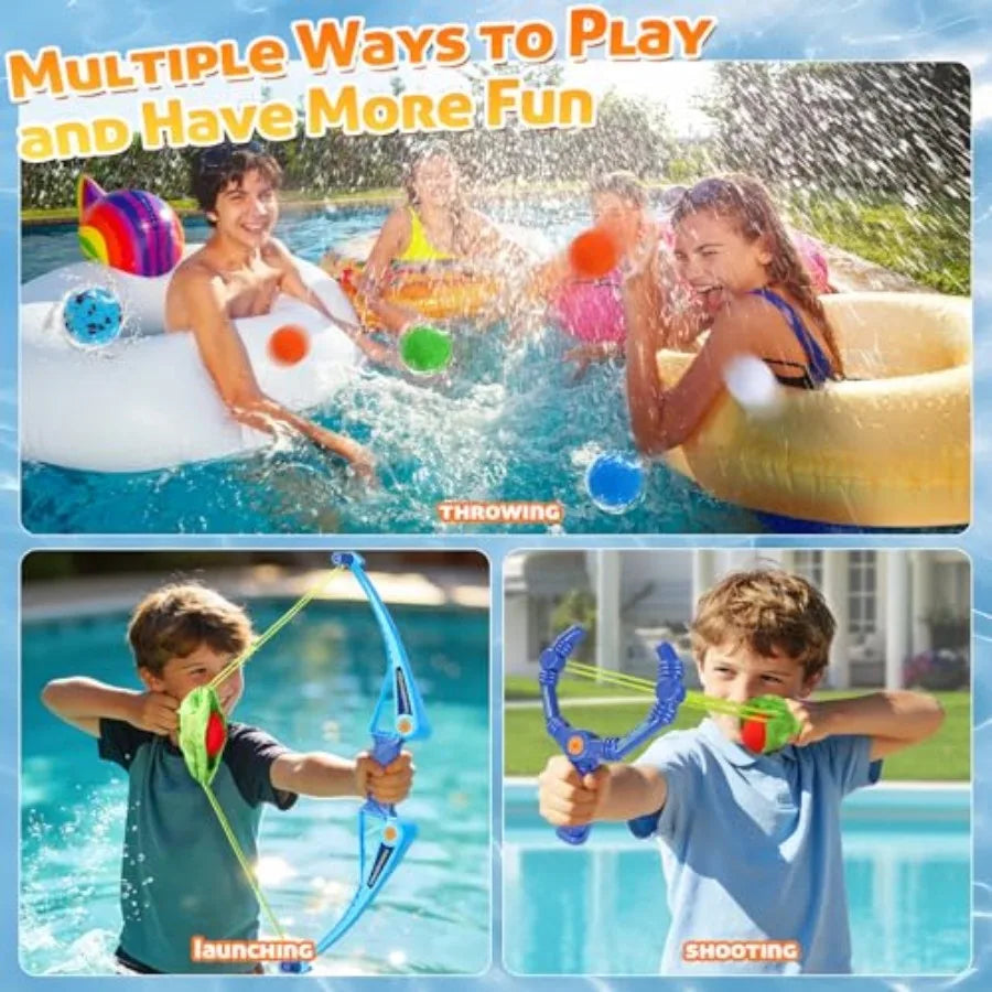 0Pcs Reusable Water Balloons with and Arrow for,Pool Beach Water Fight Equipment for Boys and Girls, Outdoor Summer Toys for Ag