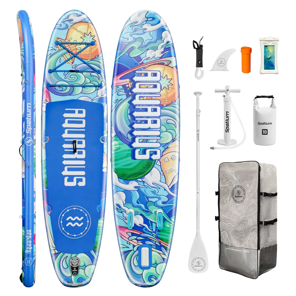 Spatium Touring Paddle Board Stand Up Paddle Board for Adults,440lb Capacity SUP Inflatable Board for Youth & Adults