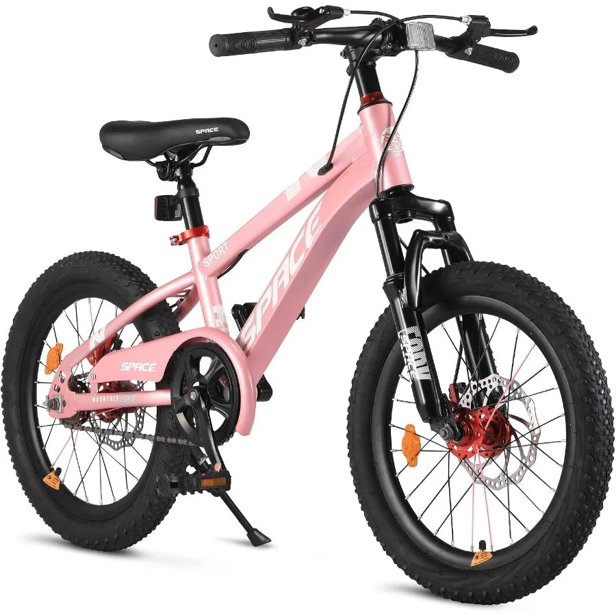 Bike - 18 Bike for Boys and Girls Bicycle with Adjustable Seat and Handbrake, Bikes for 5-13