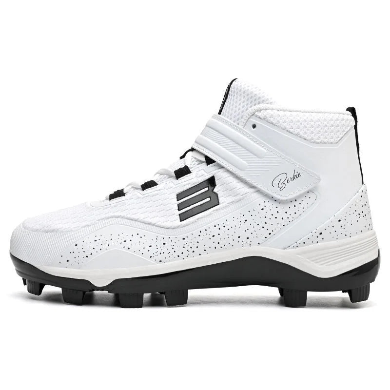 TaoBo Mid Cut Pro Baseball Shoes Men Women Size 40-47  Softball Shoes Non Slip Outdoor Spiked Sneakers Competition Shoes