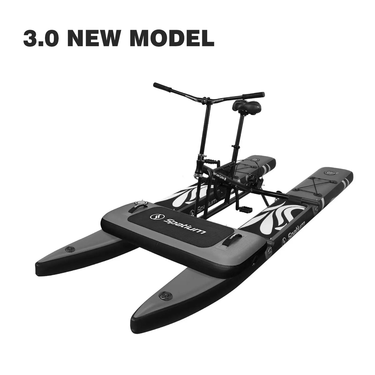 Spatium Water Bikes for Lake Inflatable Water Bike 3.0 Adult Inflatable Pontoon Water Bicycle  3-bladed Propeller Water Bike