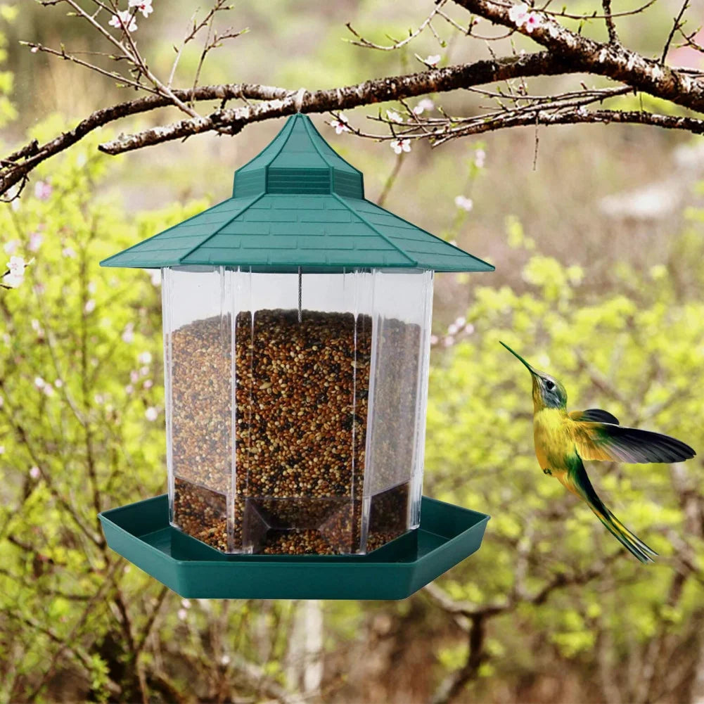 Wild Bird Feeders for Outside Rust Proof Hanging Feeders Squirrel Proof Bird Cardinal Wildlife Feeder Attracts All Birds