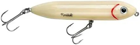 Topwater Fishing Lure for Saltwater and Freshwater, Bone Color, 1/2 oz - Ideal for Bass and Trout