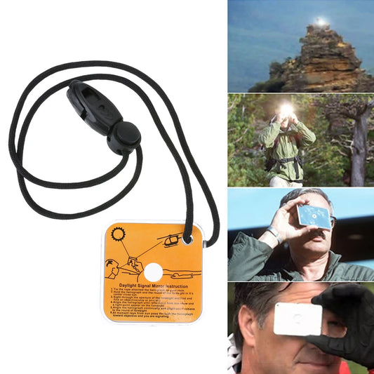 Survival Mirror for Outdoor Survival Signal Sending