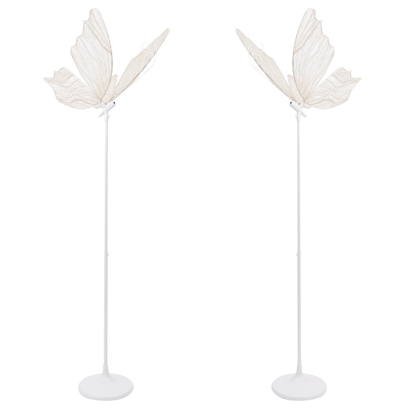 Butterfly Floor Lamp, 2Pcs Wedding Aisle Decoration Light, 110V, Romantic Butterfly Shape for Party & Event Decor