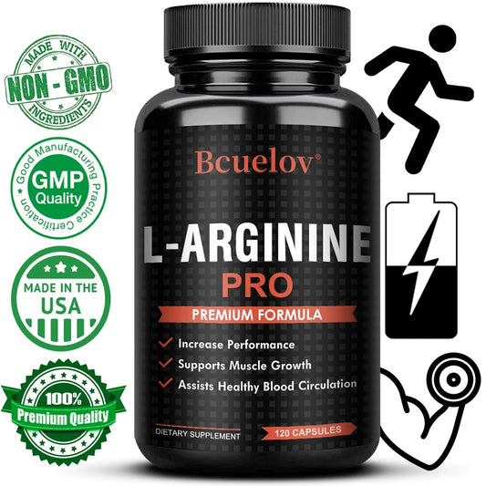 Men's Energy Supplements - Supports Muscle, Strength, Endurance & Performance - 120 Dietary Capsules