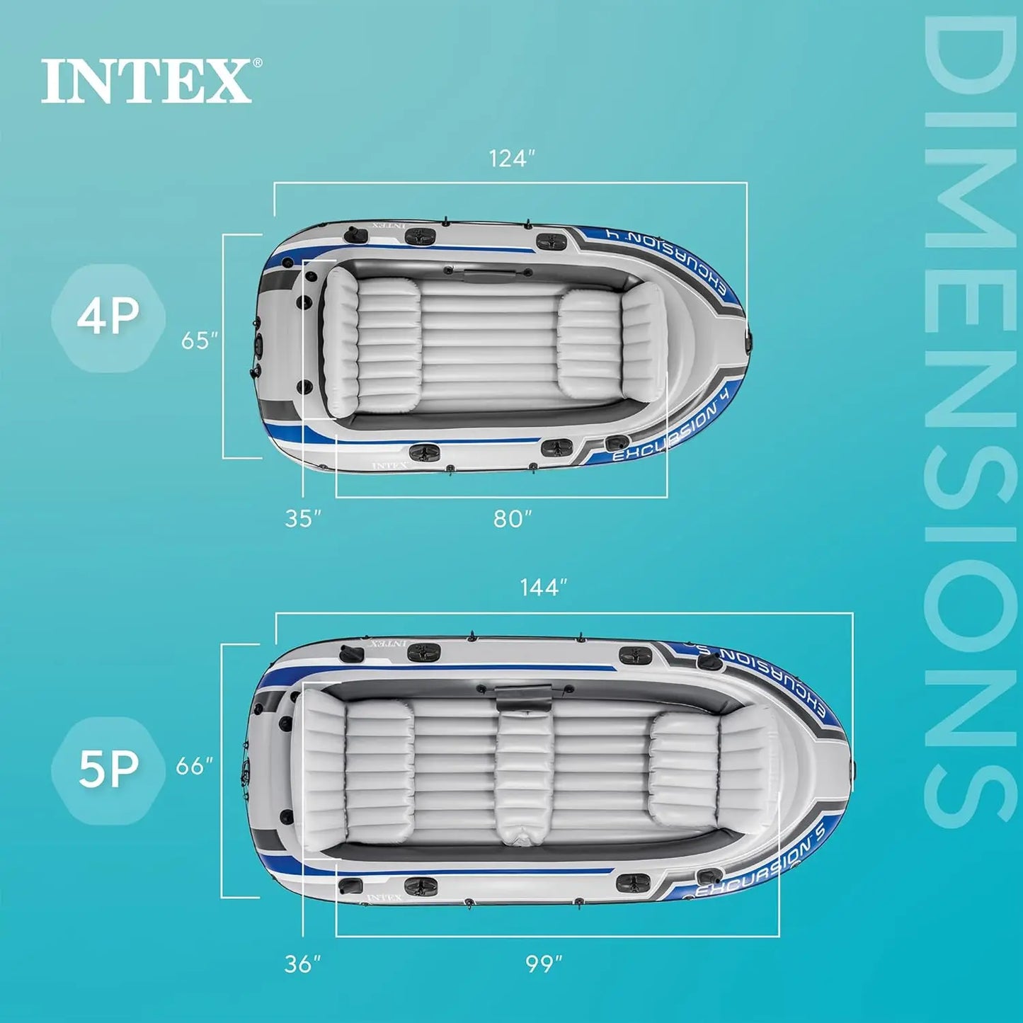 4-Person Inflatable Boat Set with Adjustable Seats, Fishing Rod Holders, Oars & Pump - 1100lb Capacity