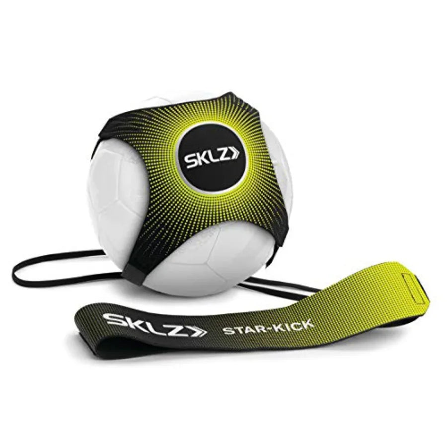 Star-Kick Solo Soccer Trainer Hands-Free Kicking and Passing Practice Adjustable Cord and Waistband Multiple Ball Sizes Youth P