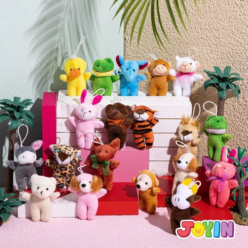 24 Pcs Mini Plush Toys Party Supplies Stuffed Animal Bulk Party Favors Presents Goodie Bag Fillers Easter Stuffed Animal Toys