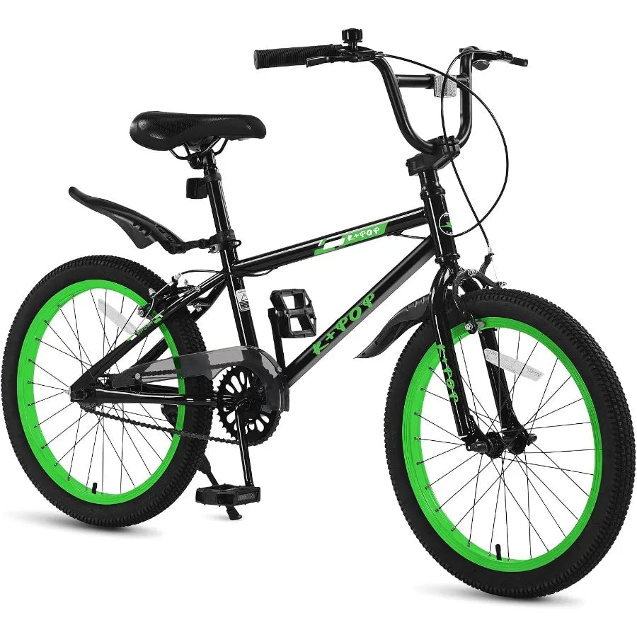 20/'Bike for Boys Aged 6-14, Freestyle BMX-Style Boys Bike for,Lightweight Kid Bicycle Beginner Level Rider with Adjustable Sea