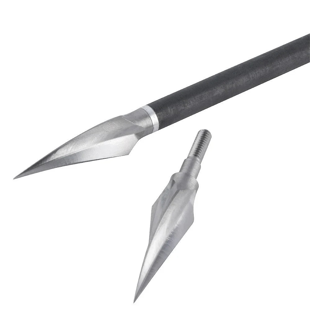 12pcs  Archery Arrowhead Tips Practice Broadhead Targeting Shooting DIY Arrow Shaft for Bow Hunting Shooting Arrow Points