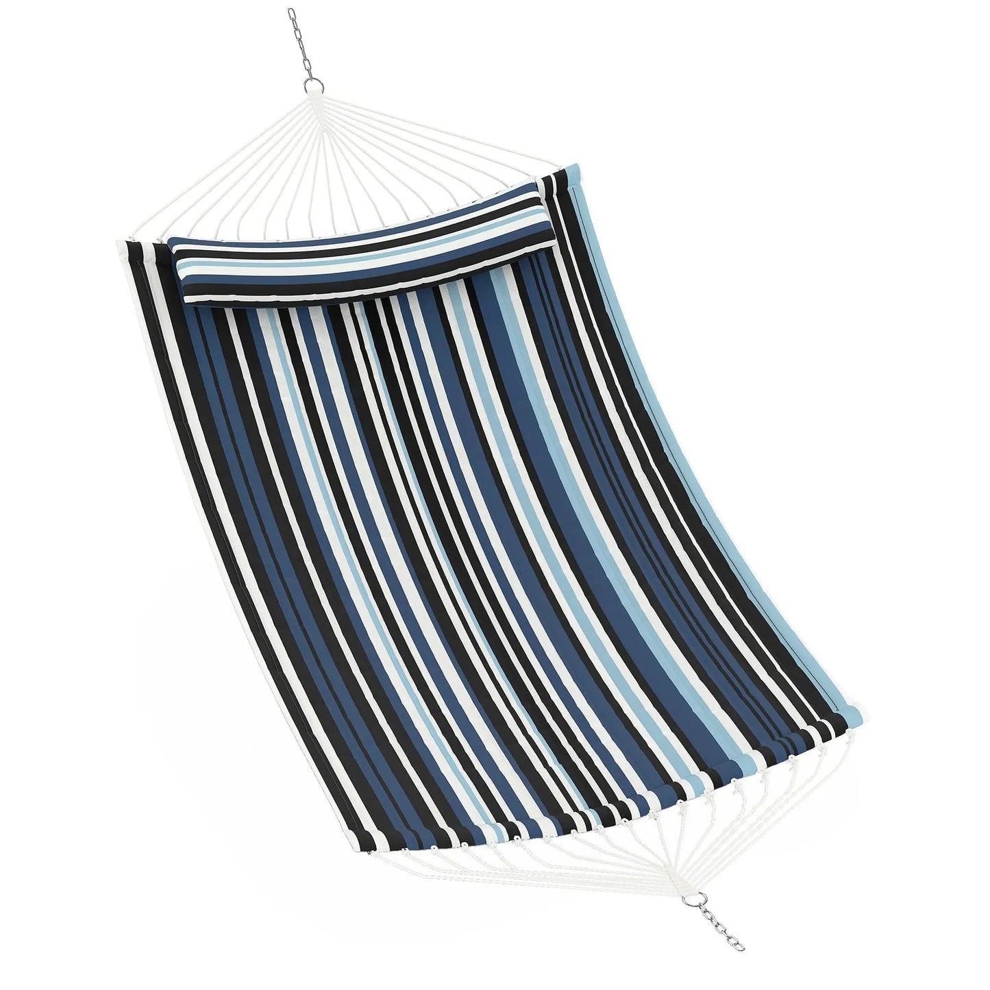 Extra Large Outdoor Hammock – Quality Durable Deep Gray Fabric – Comfortable Hanging Bed for Garden, Patio, Backyard – 350cm