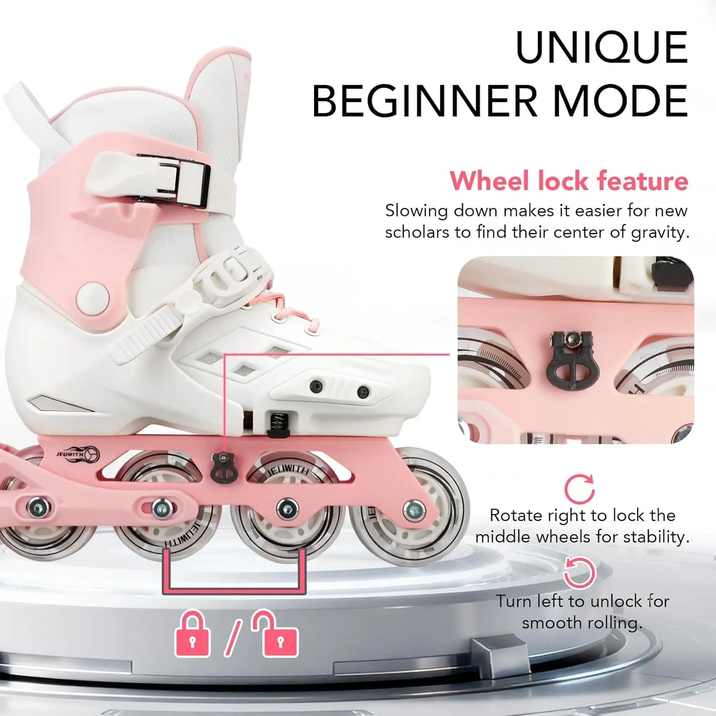 Adjustable Light-Up Inline Skates for Kids, Teens, and Adults - Beginner-Friendly with Safety Features