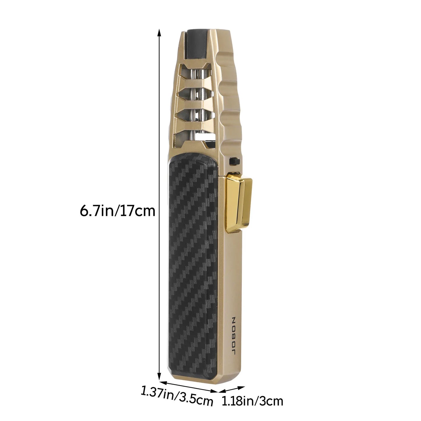 Metal Outdoor Windproof Butane Gas Lighter Turbine Torch Blue Flame Strong Fire Pistol Kitchen BBQ Baking Camping Tools