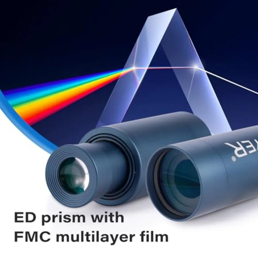 25x50 Monocular Telescope for Adults High Powered Compact HD Zoom Scope with BAK4 Prism FMC Lens Black Cool Gadget for Hunting
