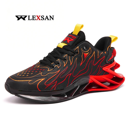 Men's Casual Sport Shoes Blade Shock Absorption Fashionable Heightening Training Sneakers