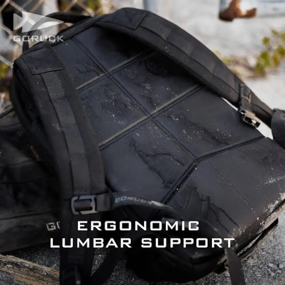 GORUCK Rucker 4.0 20L Black - Enhanced Rucking Backpack for Military Training with Ruck Plate Pocket and Padded Straps