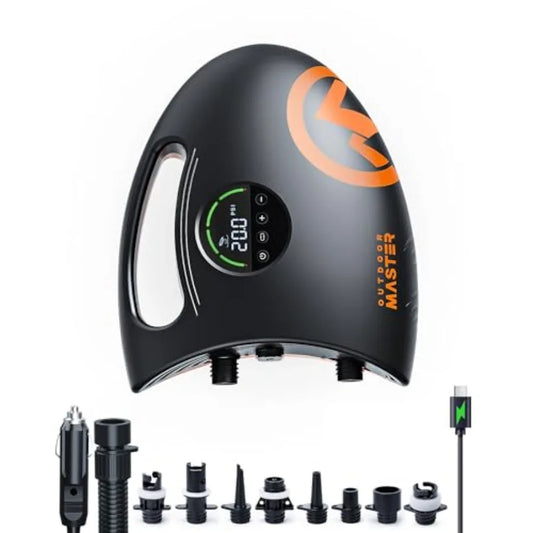 Shark 2S 88.8Wh rechargeable lithium battery electric paddle board pump for SUP inflation/deflation black 20PSI max pressure au
