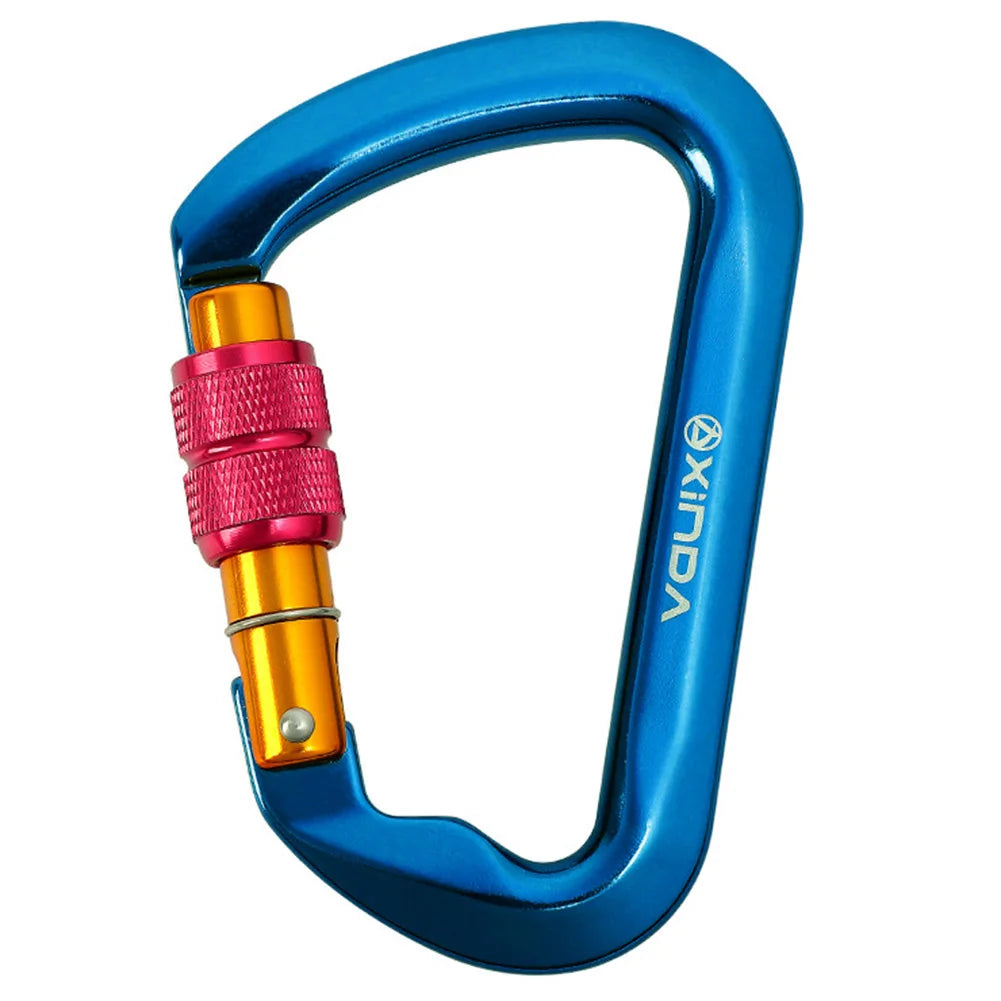30kN Climbing Carabiner Heavy Duty Rock Climbing Carabiner Mountain Caribiniers for Climbing Mountaineering Rappelling Camping