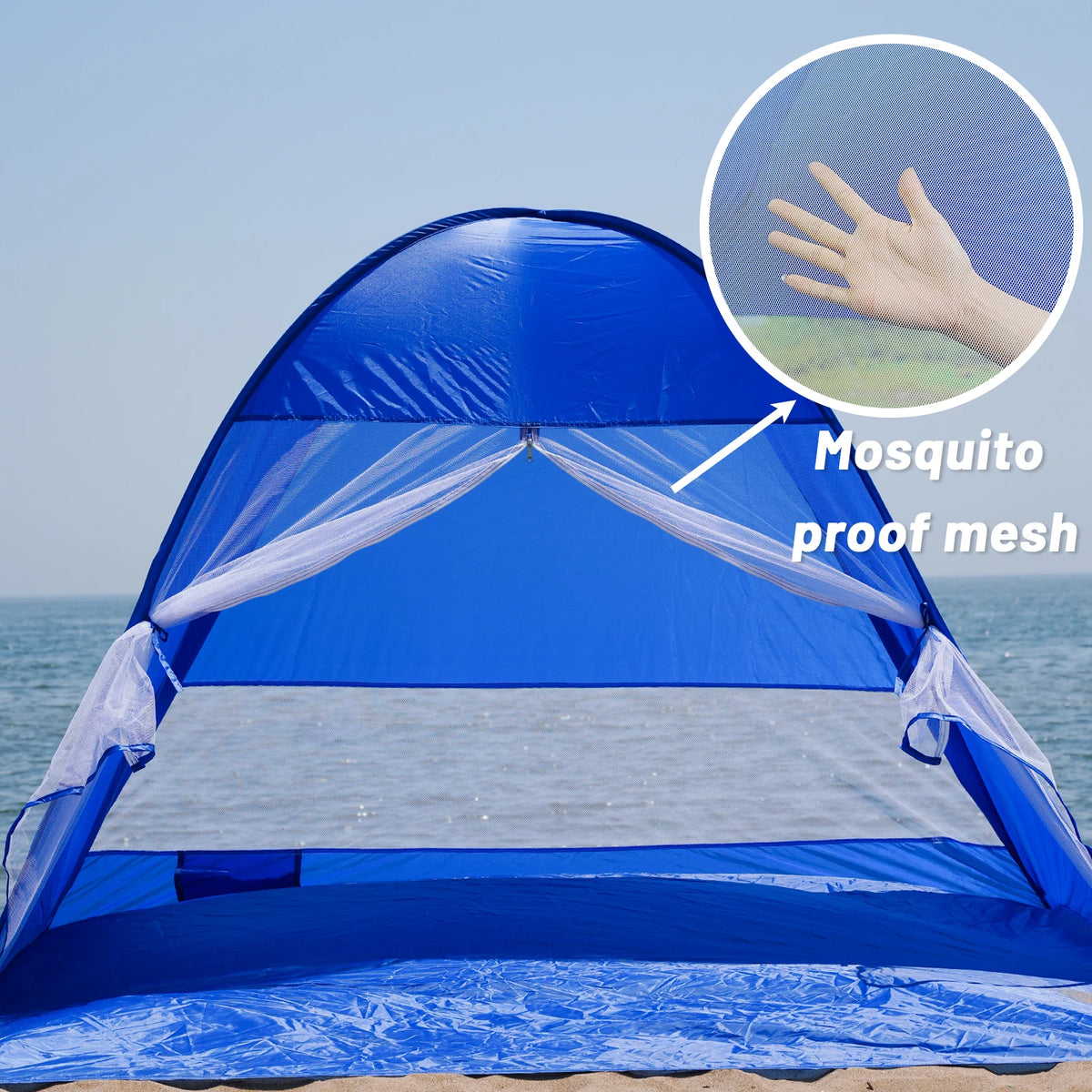 Beach Camping Tent Auto Open - UPF 50+ Sun Protection, Ultra-Light Portable Sun Shelter & Changing Room for Seaside