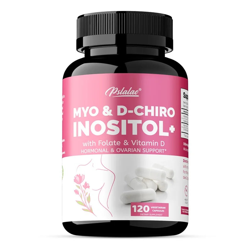 MYO & D-CHIROINOSITOL - Supports Hormone Balance, Healthy Cycles, Female Ovarian Health, and Boosts The Immune System - 120pcs