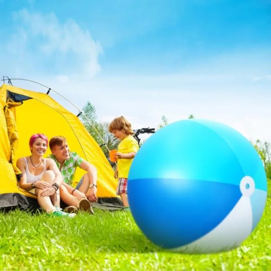 Beach party application PVC plastic material multicolor 5-foot inflatable giant ball for adult family pool float and summer gam