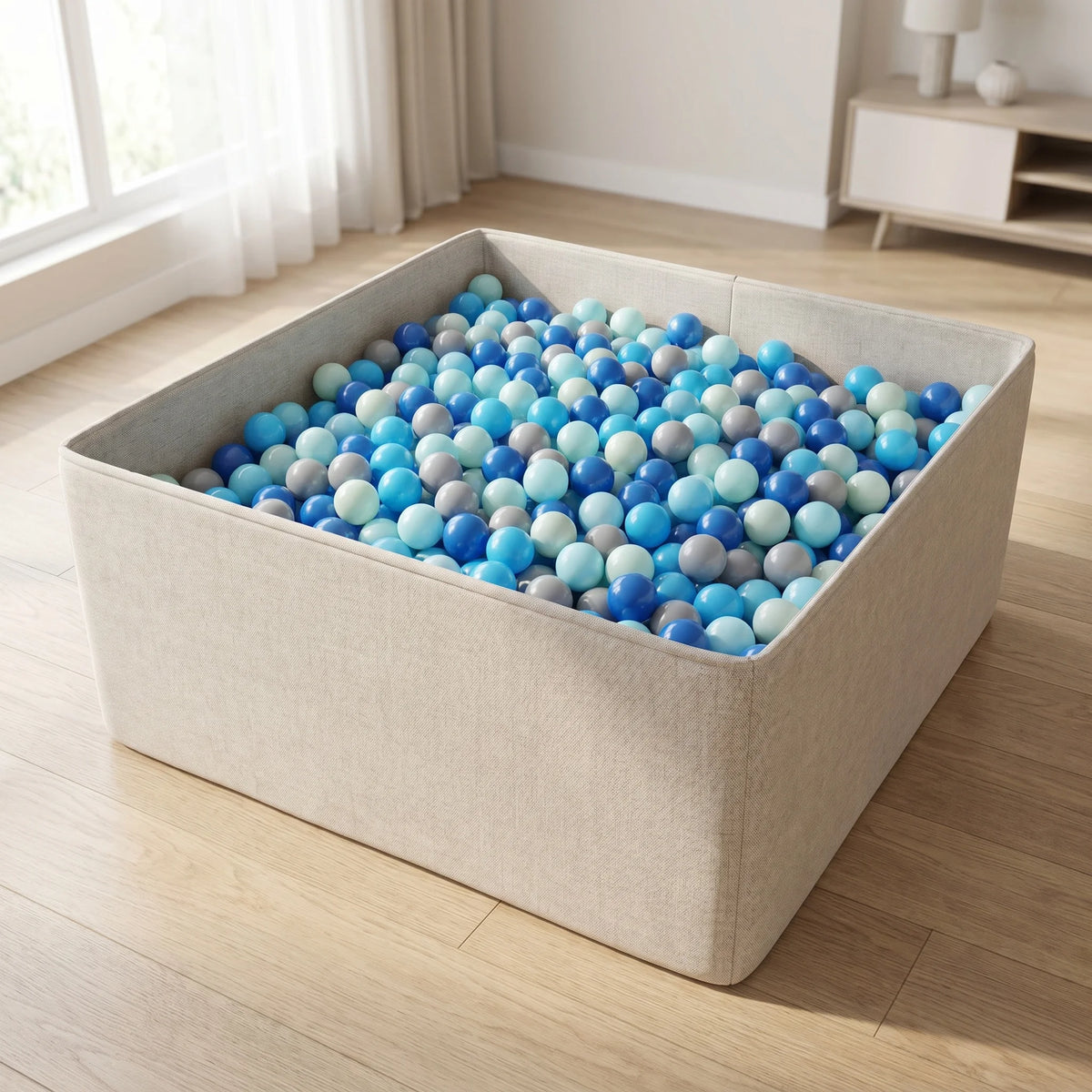 Dark Blue PE Ball Pit Balls 500/1000/2000 PCS 2.2 Inch Safe Anti‑Choking Play Balls for Kids Bounce House Inflatable Water Pool Play Tent Ball Pit