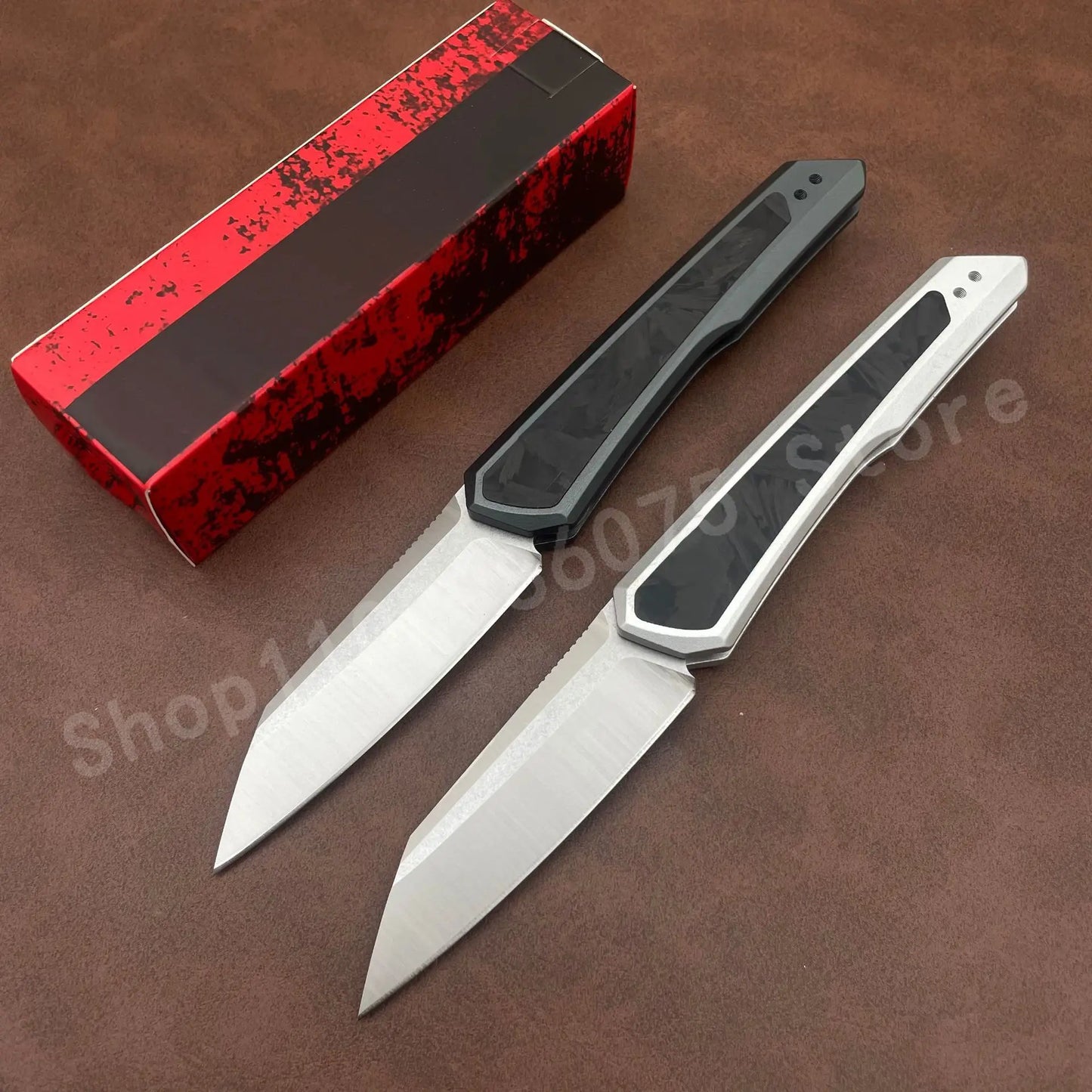 KS 7050 High-Quality Pocket Knife D2 Blade T6 Aluminum Frame Embedded with Carbon Fiber Handle Sharp for Outdoor Camping Use