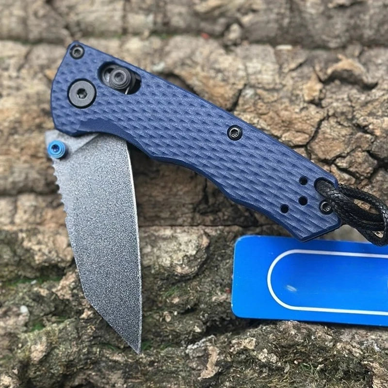 BM 290 Compact Folding Knife 440c Steel Handle Outdoor Camping Tactical Camping EDC Hunting Knife Jungle Adventure Tool Gift