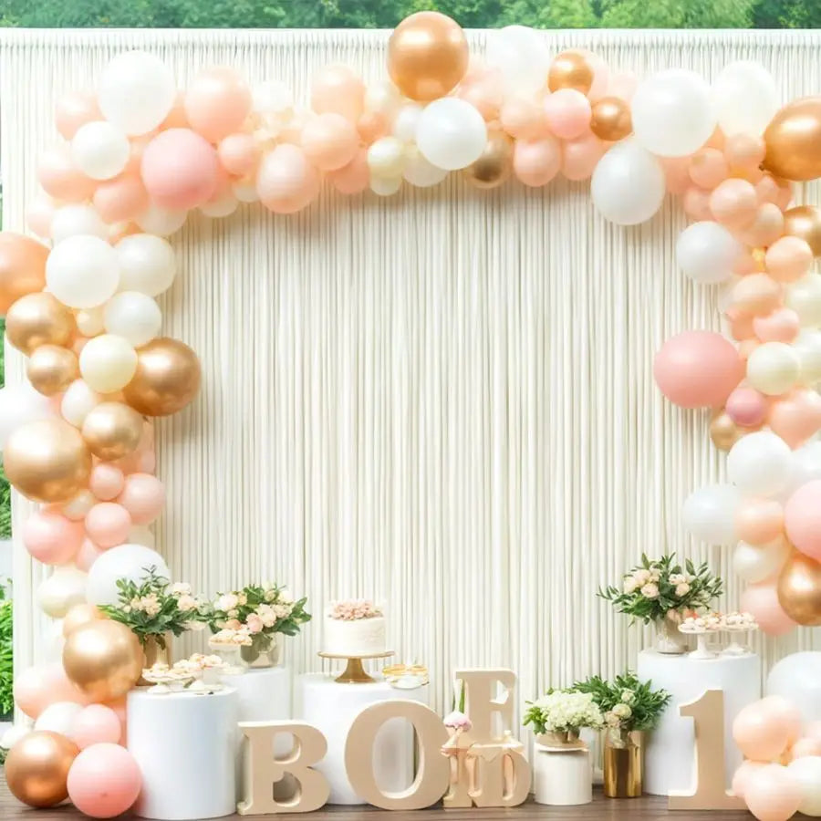 x 12ft Wrinkle Free Ivory Backdrop Curtains for Parties, Ivory Photo Backdrop Drapes 12FT Long Silky Back Drop Cloth for Wedding