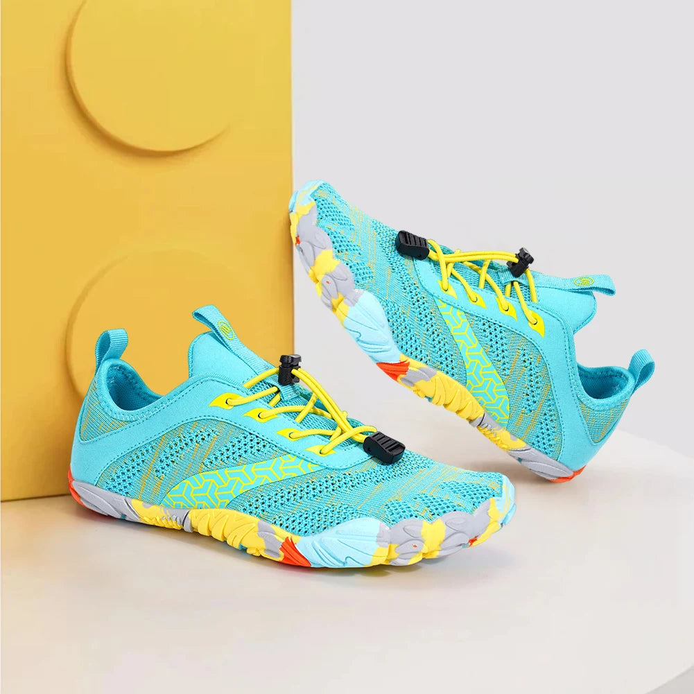 Unisex Water Shoes Non Slip Barefoot Beach Shoes Quick Drying Casual Wading Shoes Mesh Hiking Shoes for Walking Running