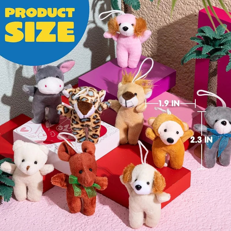 24 Pcs Mini Plush Toys Party Supplies Stuffed Animal Bulk Party Favors Presents Goodie Bag Fillers Easter Stuffed Animal Toys