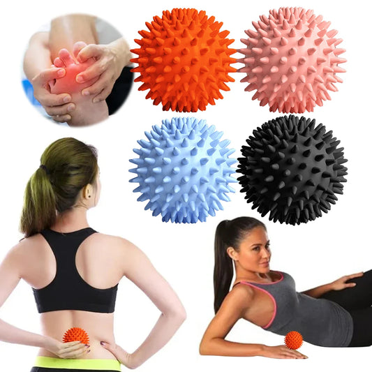 Spiky Massage Ball Compact Muscle Roller High Density Trigger Point Massager Ball 6cm Deep Tissue Roller for Plantar Fasciitis