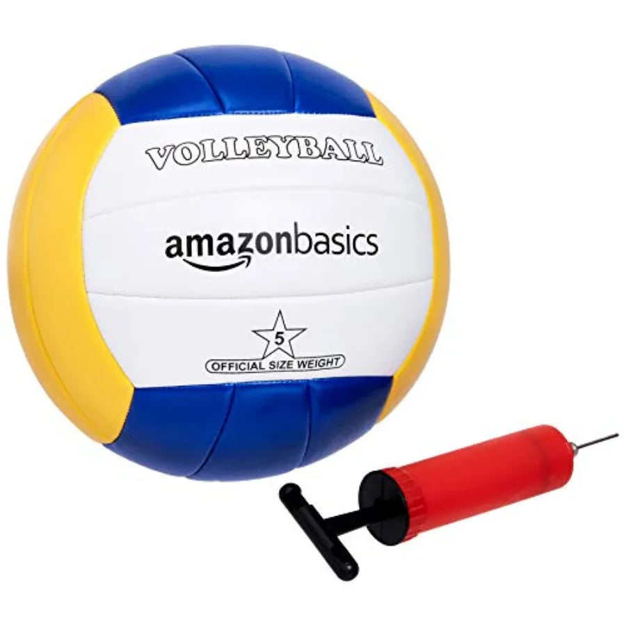 Portable Outdoor Volleyball and Badminton Combo Set with Sturdy Poles and Storage Bag