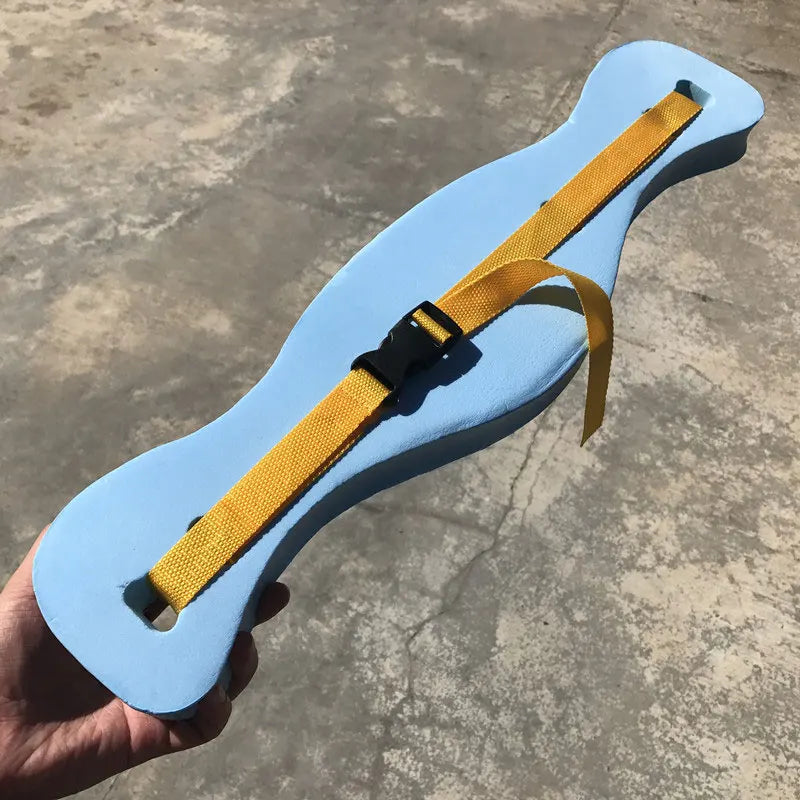 Fish-shaped Swimming Floating Board with Adjustable Nylon Straps Waist Thicken Harden Swimming Board Water Buoyancy Belt