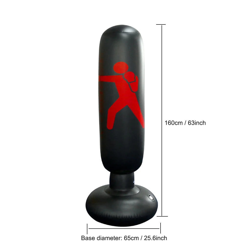 1.2/1.6M Boxing Bag Children's Inflatable Punching Bag Gym Fitness Boxing Training Sandbag Stress Relief Toys For Adults and Kid