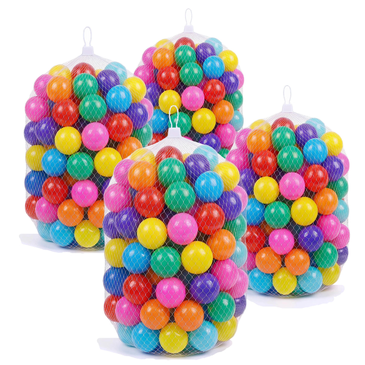 Multicolor Plastic Ball Pit Balls 500/1000/2000 PCS 2.2 Inch Safe Anti‑Choking PE Balls for Kids Bounce House Inflatable Water Pool Play Tent Ball Pit