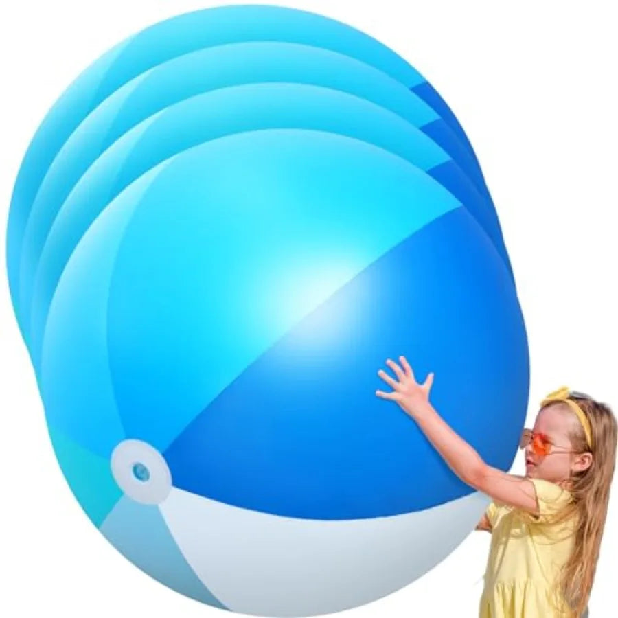 Beach party application PVC plastic material multicolor 5-foot inflatable giant ball for adult family pool float and summer gam