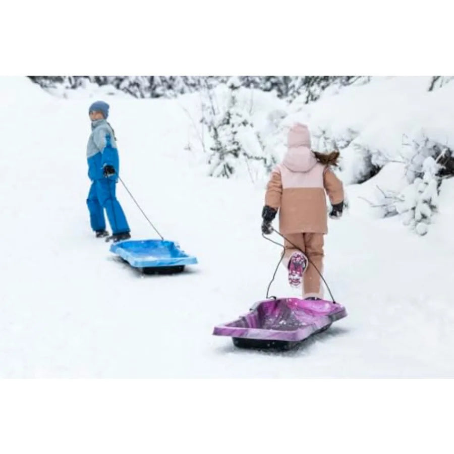 Pelican Sled Mega Snow Glider - Single or Combo - 4 Season Sled for Any Outdoors Activities - Durable Polyester with Vibrant Re
