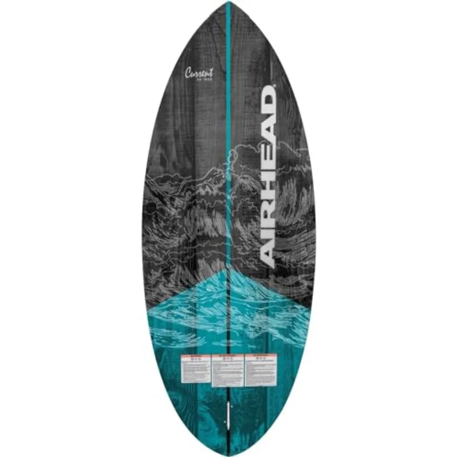Wakesurf Boards EVA Traction Pads with Adjustable Foot Straps for All Skill Levels Black Durable Non-Slip Surface Multiple Size
