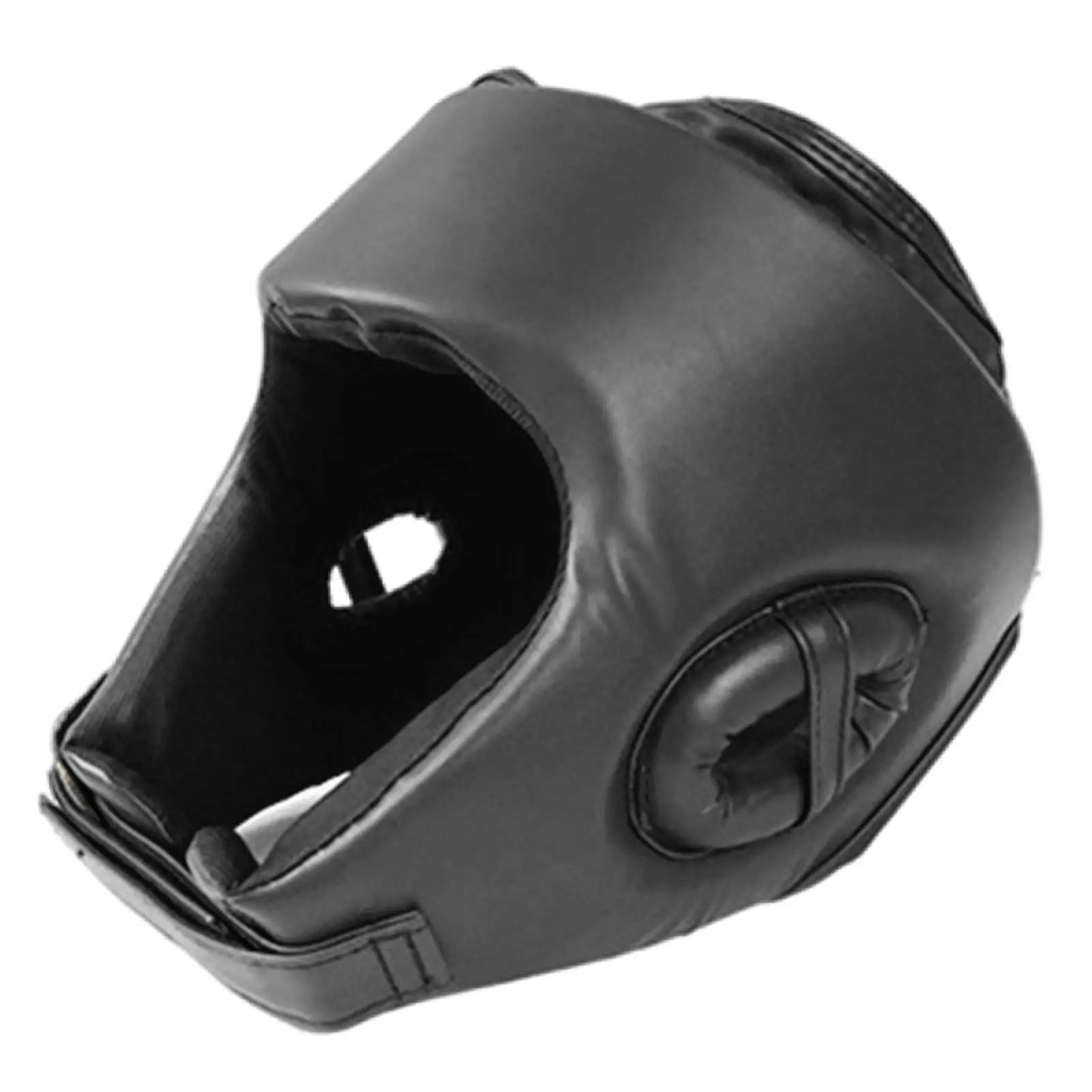 Head Guard Boxing Sparring Head Protector Mma Head Face  58 to 66CM Black